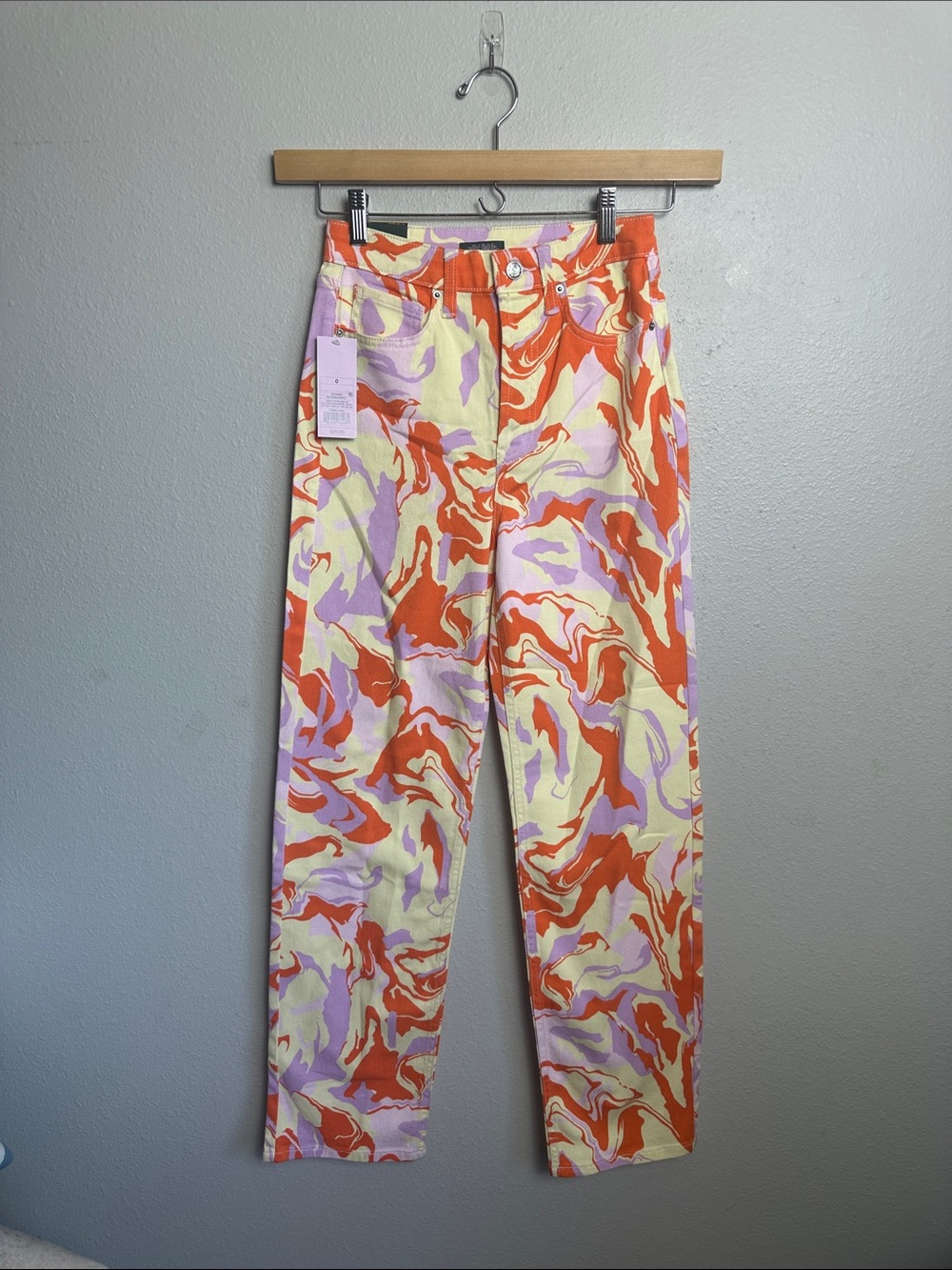 wild fable Multicolor Swirl Print marble 90s straight  High-Rise Jeans